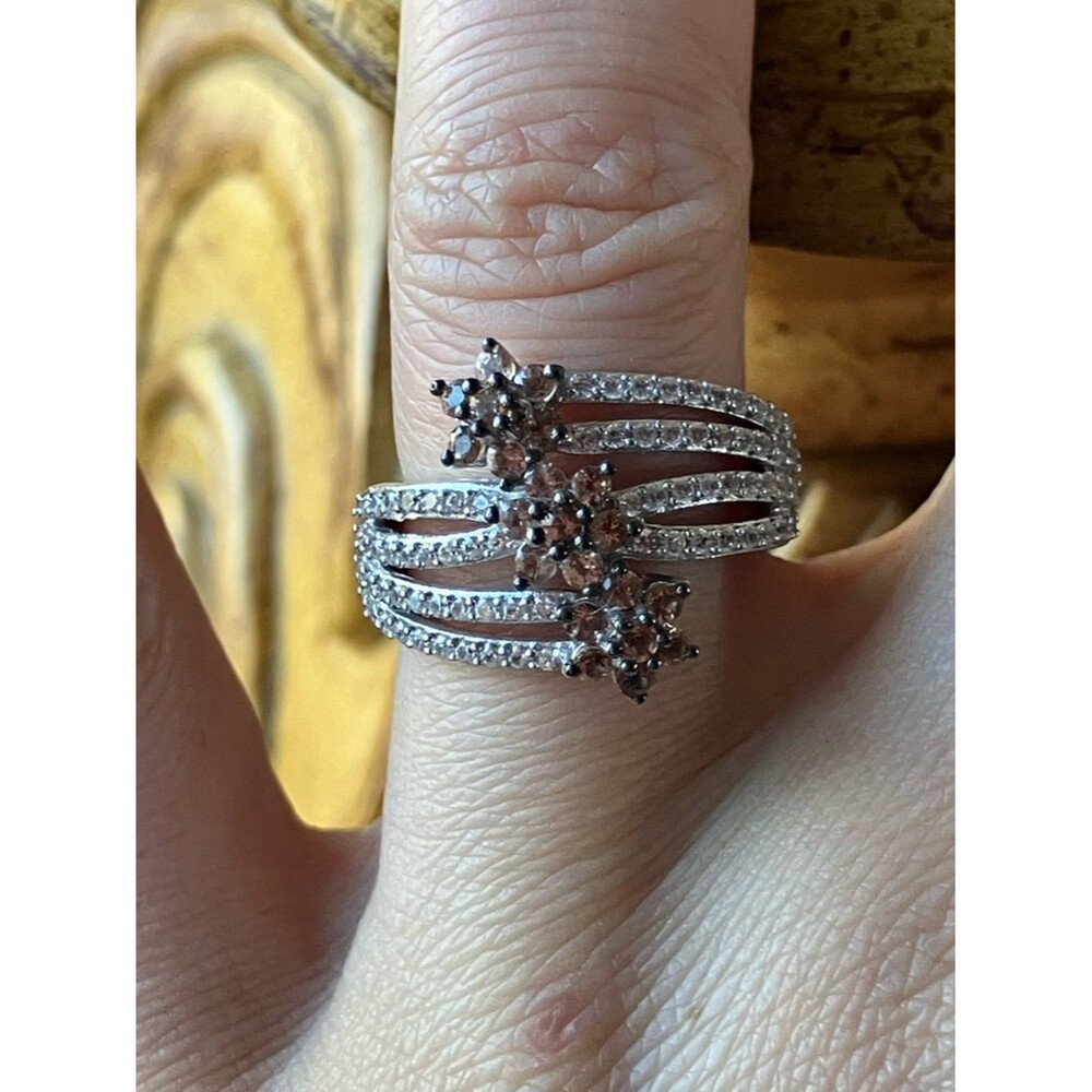 Natural Andalusite Sterling Silver Ring Size 6